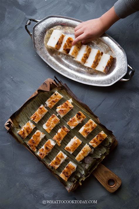 Olahan dari tepung beras dapat kamu kreasikan menjadi kue yang enak. Bingka Tepung Beras (Baked Rice Flour Coconut Cake)