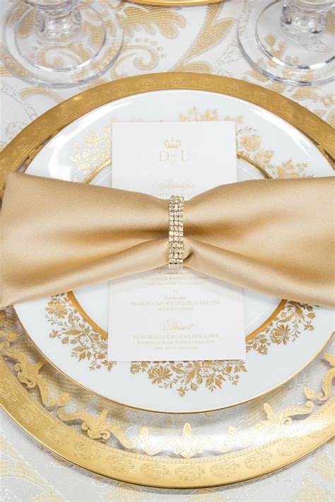 Create that special table setting using these fabulous paper table setting products excellent quality paper table gold table table runners chevron special occasion table settings table decorations dinner luxury Gold Rhinestone Napkin Ring | Wedding table settings gold ...