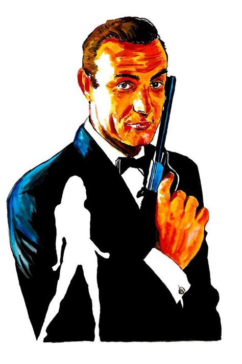 James Bond 007 Watercolor Print By Beau Singer Print Prints Etsy In