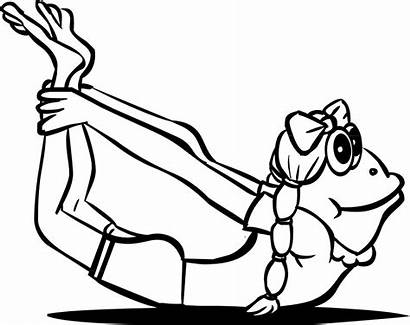 Yoga Coloring Pages Printable Exercise Poses Pose