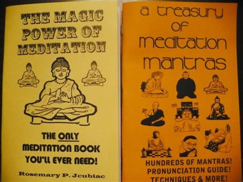 Meditation Mantras Book Lot 2 Books With Everything You Ever Need To
