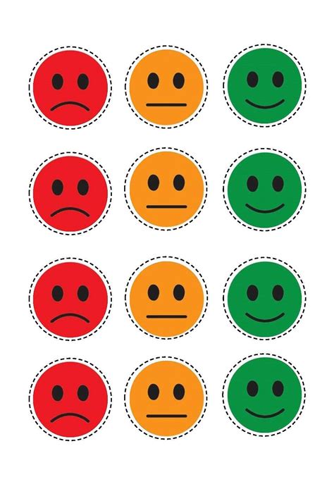 Kids Reward Chart Download Token Happy Face Neutral Face Etsy