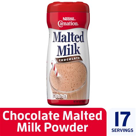 Nestle Carnation Chocolate Malted Milk Powder Mix Oz Can Walmart Com