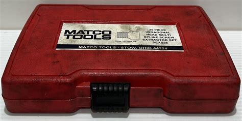 Matco Tools 25pz Hexagonal Head Multi Spline Screw Extractor Set Sexs25 1 8 7 8 Ebay