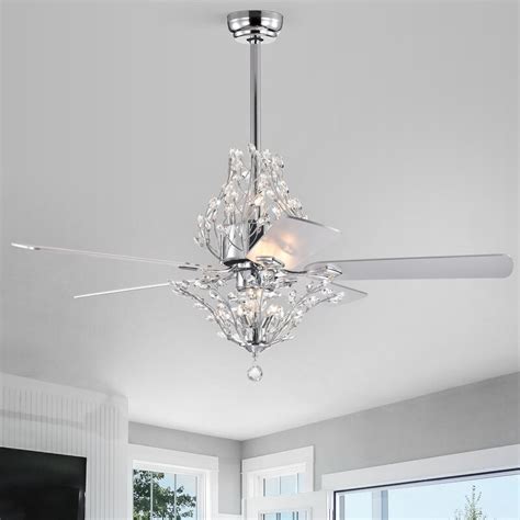 Indoor/outdoor driftwood ceiling fan with light. Rosdorf Park 52'' 5 -Blade Outdoor Crystal Ceiling Fan ...