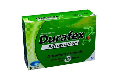 Comprar Durafex Muscular 250mg 36 Cápsulas En Farmalisto Colombia