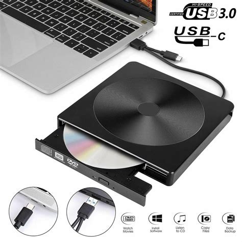 External USB 3 0 DVD Drive Portable External Optical Drive CD DVD RW