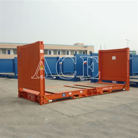 Csc Certified Collapsible 20ft Flat Rack Container Product On Ace