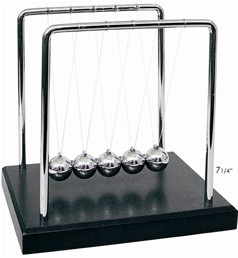powertrc newtons cradle balance balls 7 1 4 science physics gadget desk toys