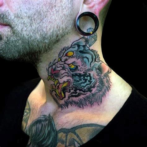 Was defined by just one man. 50 Traditional Neck Tattoos For Men - Old School Ink Ideas