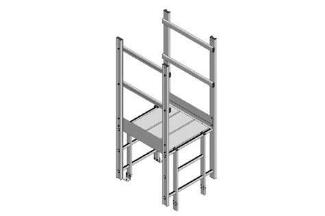 Aluminium Vertical Access Cat Ladder Kits Parapet Crossover Ladder