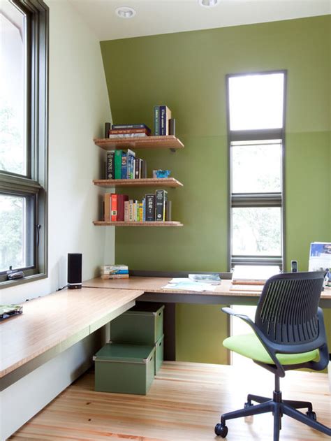 Houzz Green Walls Home Office Design Ideas And Remodel Pictures