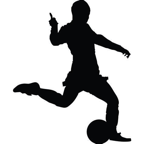 Soccer Player Silhouette Free Clipart Images Clipart Best Clipart