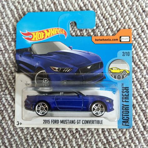 Hot Wheels Ford Mustang GT Convertible Blue Factory Fresh Etsy UK