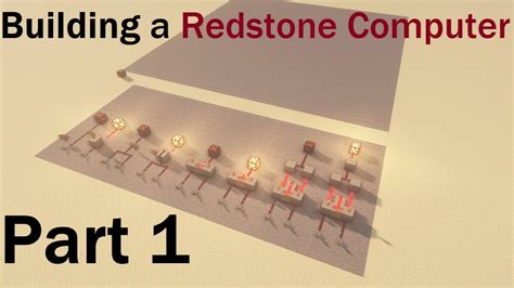 Building A Redstone Computer Part The Introduction Youtube