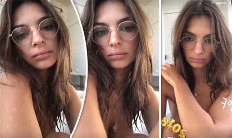 Emily Ratajkowski Risks Flashing Everything As She Bares Breasts In Racy Naked Bath Video