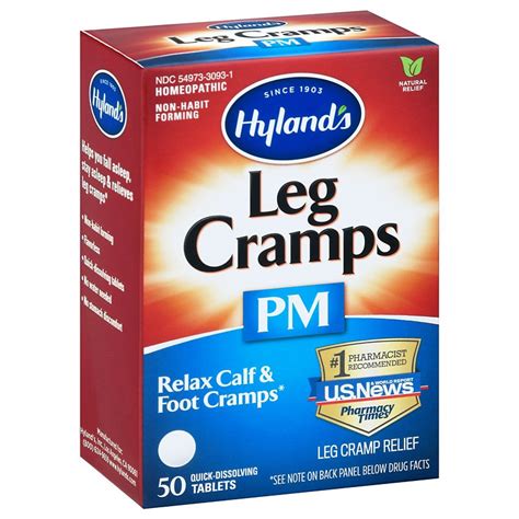 Hylands Leg Cramps Pm Nighttime Cramp Relief Tablets Shop Vitamins