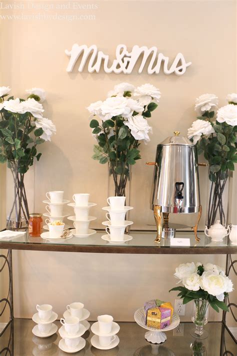 Bridal Shower Coffee Bar By Lavish Designs And Events In Forida Mrs