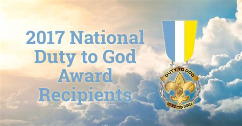 Meet Your 2017 National Duty To God Award Recipients