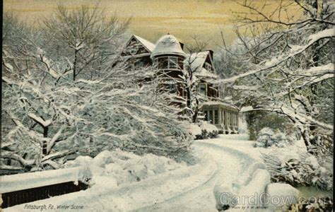 Winter Scene Pittsburgh Pa