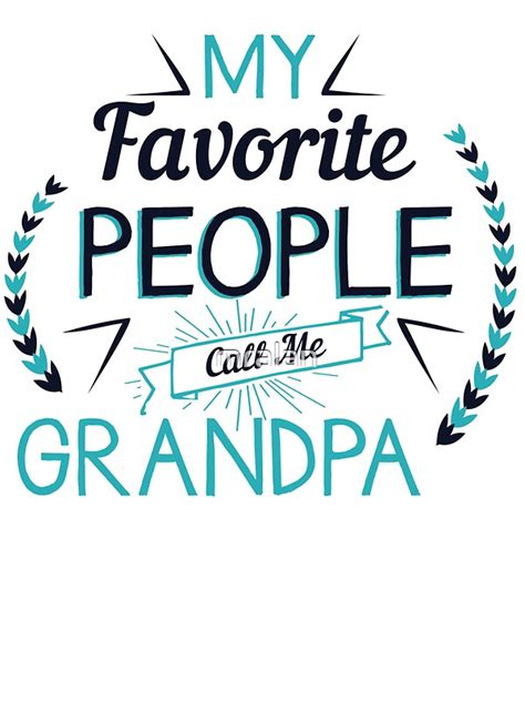 My Favorite People Call Me Grandpa Stickers By Mralan Redbubble