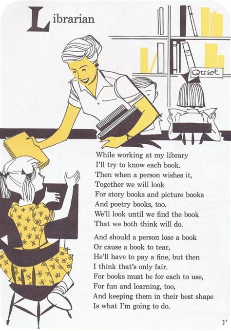 Retro Librarian Poem But Still Practiced By A Caring And Cash