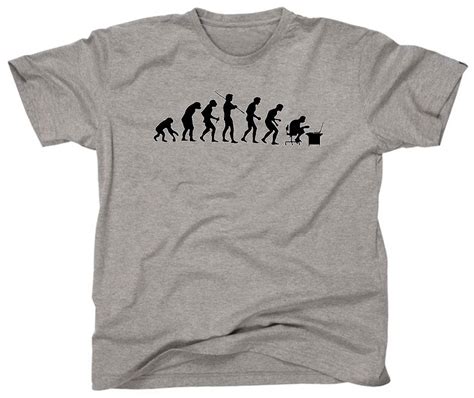 Evolution Geek Nerd It Computer Technology Funny Unique Tee T Shirt