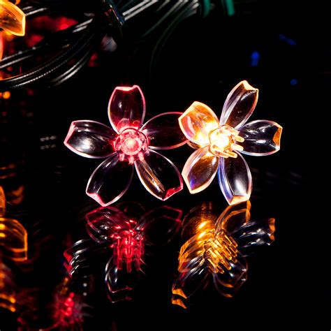 Blossom Flower Solar Fairy Lights Designetstat