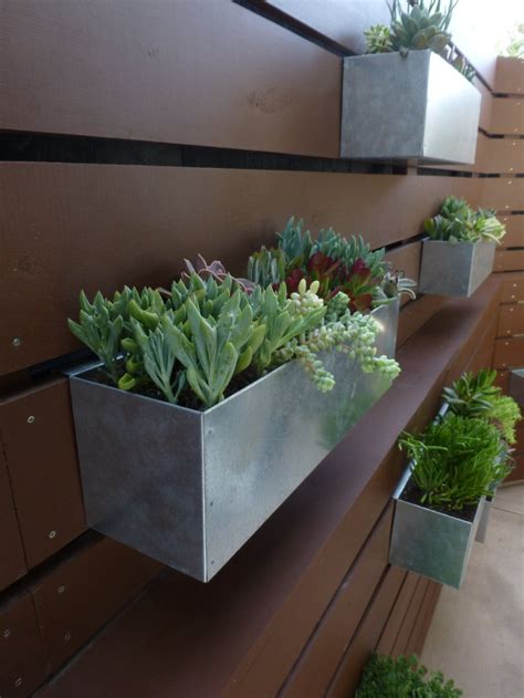 Where can you find the best range of planters and stands to decorate your home and garden? Galvanized Metal Hanging Planter Box/ Horizontal Fence ...