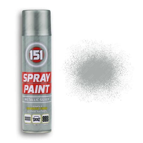 200ml 151 Metallic Silver Spray Paint Sprayster