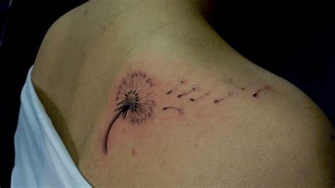 Dandelion On Shoulder Tattoo Chronic Ink