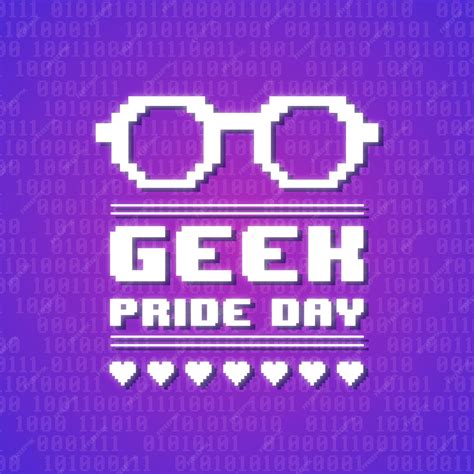 Free Vector Geek Pride Day Concept