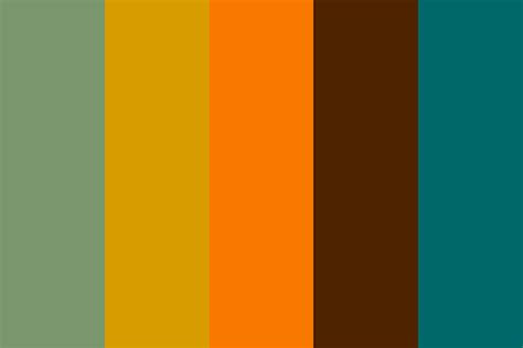 1970s Color Palette Retro Color Palette Color Schemes Colour