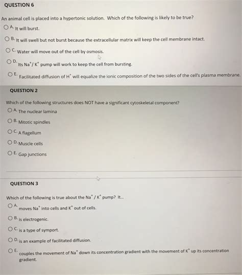 We did not find results for: Solved: QUESTION6 An Animal Cell Is Placed Into A Hyperton ...