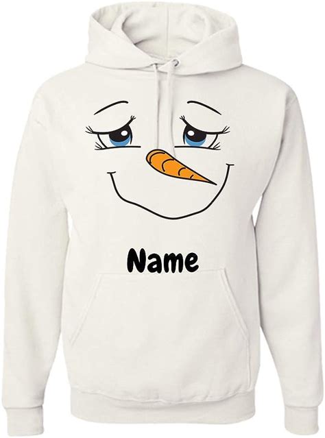 Snowman Personalized Adult Hoodie Sweatshirt Clothing