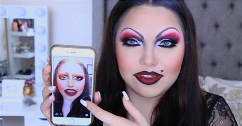 Snapchat S Heavy Makeup Filter Beauty Tutorial Popsugar Beauty