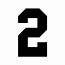 Set Of 2 Number USA Decals