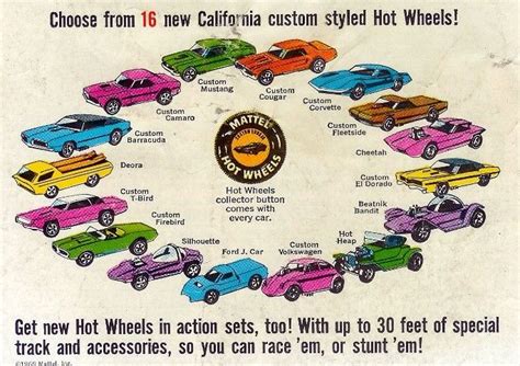 Especial Os 16 Primeiros Hot Wheels De 1968
