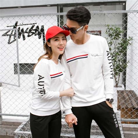 T102039xx long sleeve croptop color_grey. Áo thun cặp đôi nam nữ Phong Cách Hàn Quốc trắng sọc đỏ đen