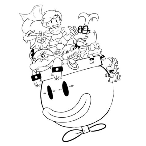 Koopa Kids Coloring Pages - Coloring Home