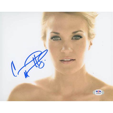 Carrie Underwood Signed 8x10 Photo Psa Coa Pristine Auction