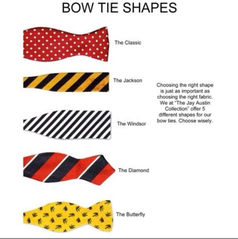 Types Of Bow Ties Fashion Pinterest
