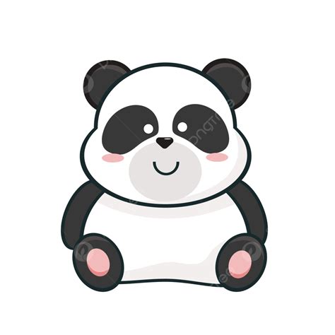 Baby Panda Vector Cute Animal Panda Png And Vector With Transparent