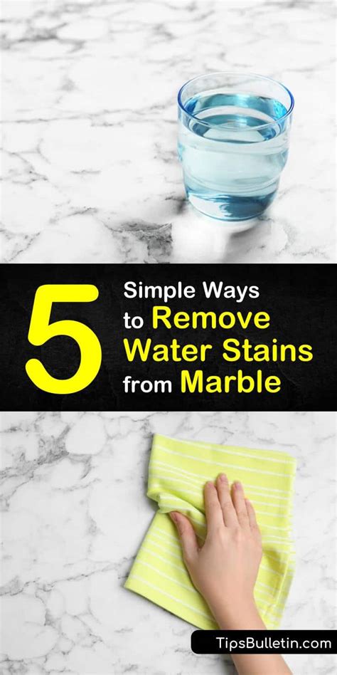 5 Simple Ways To Remove Water Stains From Marble