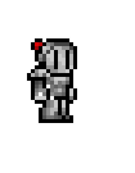 Pixilart Terraria Custom Pixel Art Knight Armor By Pancake576