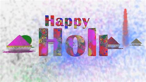 Wish You Very Very Happy Colorful Holi 3d Animated Greeting By Amrut