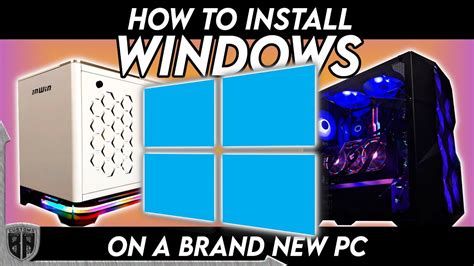 How To Install Windows On A Brand New Pc Youtube