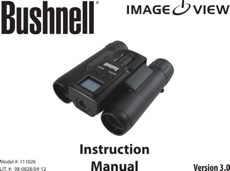 Bushnell Imageview 111026 Version 3 Owner S Manual