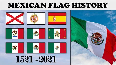 Mexican Flag History Every Flag Of Mexico 1521 2021 Youtube