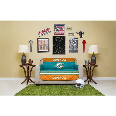 Nfl Licensed Furniture Protector Love Seat Miami Dolphins